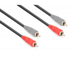 Vonyx CX340-3 kabel 2x RCA (M) - 2x RCA (M) 3m