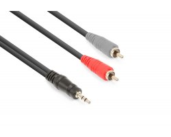 Vonyx CX334-6 kabel 3,5 mm stereo jack - 2x RCA 6m