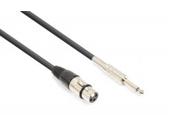 Vonyx CX314-1 kabel XLR (F) - 6,3mm jack mono (M) 1,5m
