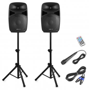 Vonyx VPS122A Plug & Play 800W Speaker SET With Stands