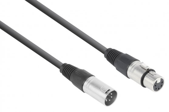 Power Dynamics CX102-1 DMX kabel 5-kolíkový XLR (M) - 5-kolíkový XLR (F) 1,5m