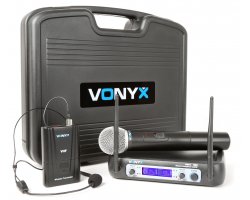 Vonyx WM512C micro VHF 2Ch Combi disp.