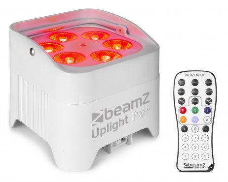 BeamZ BBP96SW Battery Uplight Par 6X12W WDMX