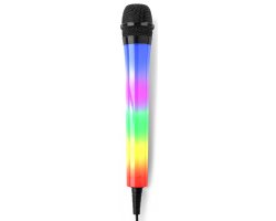 Fenton KMD55B Karaoke mikrofon s RGB osvětlením černý