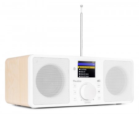 Audizio Rome Wi-Fi internetové stereo DAB+ rádio, bílé