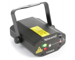 BeamZ Titania Dvojitý laser 200MW RG Gobo IRC