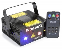 BeamZ Bianca Dvojitý laser 330MW RGB Gobo IRC