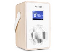 Audizio Modena přenosné rádio FM/DAB+ s baterií, světlé dřevo