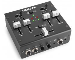 Vonyx VDJ2USB 3-Channel Stereo DJ/USB Mixer