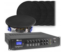 Power Dynamics 2 zónový zvukový systém se zesilovačem PRM1202 s BT a 12x vestavěnými reproduktory