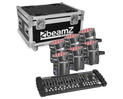 BeamZ BBP60 Uplighter Set s bezdrátovým DMX a DMX kontrolerem
