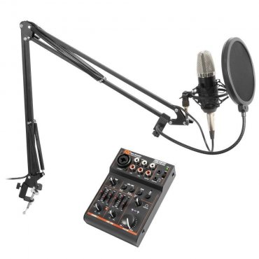 Vonyx CMS400 Set studiového mikrofonu a mixpultu s Bluetooth a USB