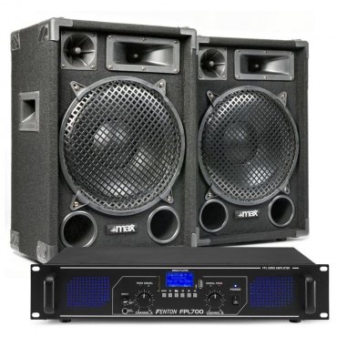 Max MAX12 DJ Set reproboxů se zesilovačem s Bluetooth 1400W