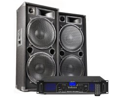 Max MAX215 DJ Set reproboxů se zesilovačem s Bluetooth 4000W