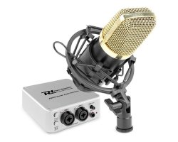 Vonyx CM400B Set studiového mikrofonu s PDX25 USB audio rozhraním