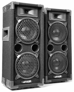 Max MAX26 1200W Disco Speaker Set 2x 6"
