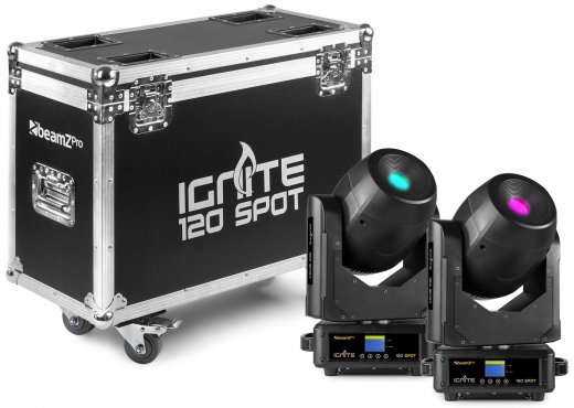 BeamZ Pro IGNITE120 LED Spot 120W Sada 2ks v přepravním kufru