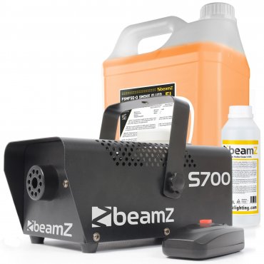 BeamZ S700 Set výrobníku mlhy s čisticí a mlhovou kapalinou