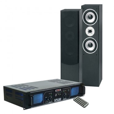 Fenton Stereo 500W Set reproboxů se zesilovačem