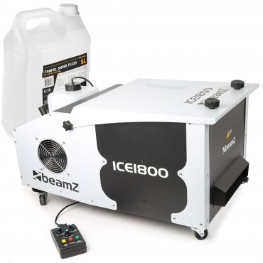BeamZ ICE1800 Set výrobníku plazivé mlhy 1800W s náplní 5L
