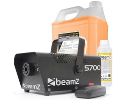 BeamZ S700 Set výrobníku mlhy s čisticí a mlhovou kapalinou