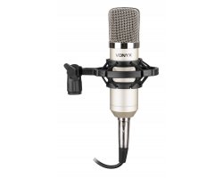 Vonyx CM400 Studio Condenser Microphone Silver