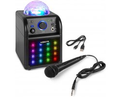 Vonyx SBS50B-PLUS Karaoke černá sada s LED světelnými efekty