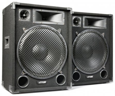 Max MAX15 2000W Disco Speaker Set 15"