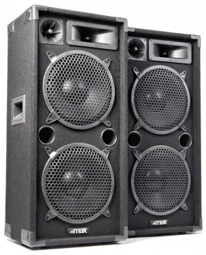 Max MAX210 2000W Disco Speaker Set 2x 10"