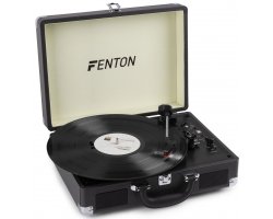 Fenton RP115C Retro gramofon s reproduktory a Bluetooth, černý