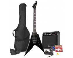 Max GigKit Electric Guitar Pack Rock Style Black
