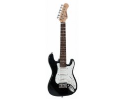 Dimavery J-350 E-Guitar ST, elektrická kytara Junior, černá