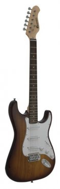 Dimavery ST-203, elektrická kytara, sunburst