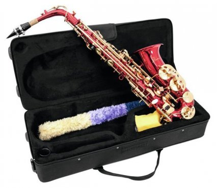 Dimavery SP-30 Es alt saxofon, červený