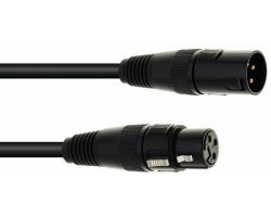 Eurolite DMX kabel XLR 3pin, 5m délka, černý