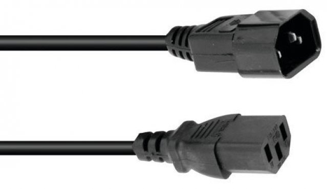 Eurolite IEC prodlužovací kabel, 1m, 3x0,75