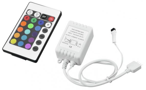 Eurolite kontrolér pro LED pásky RGB, IR, 24V