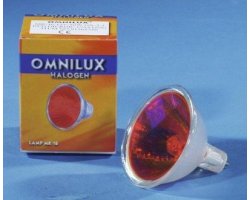 Omnilux 12V/50W MR-16 GX-5.3, SP 12 červená