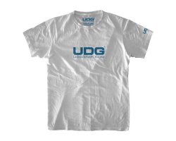 UDG T-Shirt UDGGEAR Logo White/Blue XL