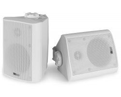 Power Dynamics BC40V White Speaker Pair 100V 8 OHM 4" 100W - IPX5