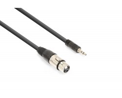 Vonyx CX320-05 kabel XLR (F) - 3.5mm jack stereo (M) 0,5m
