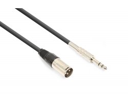 Vonyx CX316-3 kabel XLR (M) - 6,3mm jack stereo (M) 3m