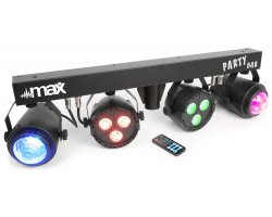 MAX PartyBar s 2x LED Par a 2x Jellymoon RGBW
