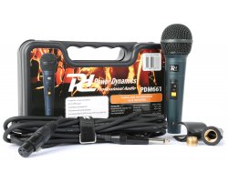 Power Dynamics PDM661 Dynamic vocal Microphone In Case