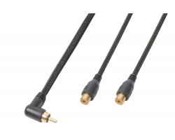 Power Dynamics CX143 Cable 1X RCA Male - 2X RCA Female 0,3M