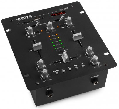 Vonyx VDJ25 2-kanálový mixážní pult se zesilovačem