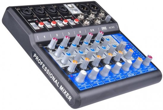 DNA MC06X - analogový zvukový mixér s procesorem DSP