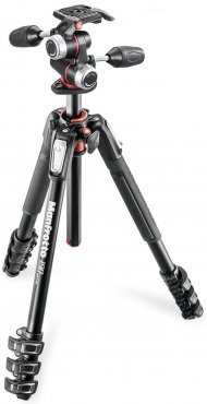 Manfrotto 190 Aluminium 4-Section Kit With 3-Way Head