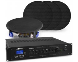 Power Dynamics zvukový systém se 4x vestavěným reproduktorem NCSP5B, zesilovačem PRM60 s BT