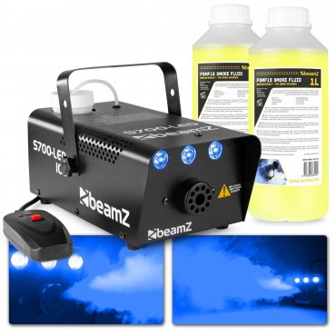 BeamZ S700LED Set výrobníku mlhy s efektem ledu s náplní 2L